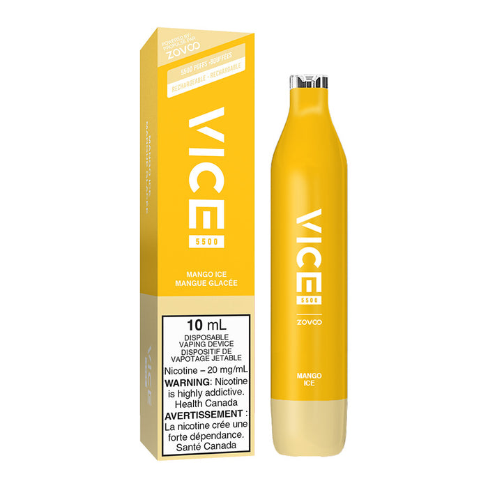 Vice 5500 Disposable Vape Device - Mango Ice