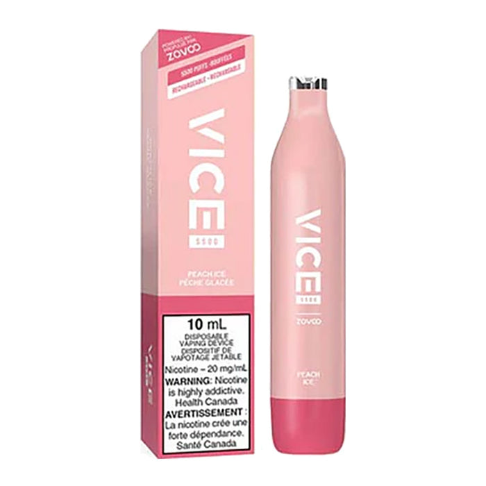 Vice 5500 Disposable Vape Device - Peach Ice