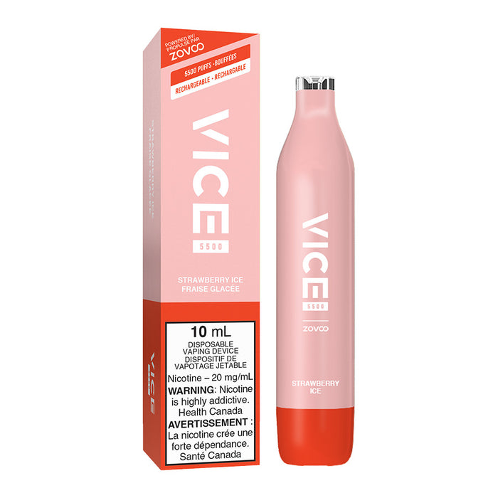 Vice 5500 Disposable Vape Device - Strawberry Ice
