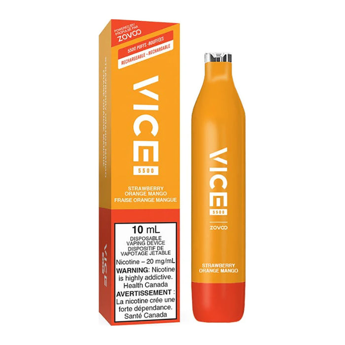 Vice 5500 Disposable Vape Device - Strawberry Orange Mango